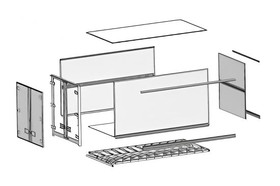Monolayer Structure Dry Truck Body